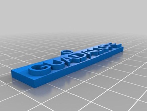 g2 name tag keychain keychains customized 3d print model - Mito3D