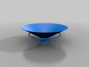 my customized parametric simple lamp shade replacement parts 3d print model - Mito3D