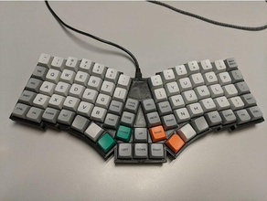 recurve mechanical keyboard computer cherrymx cherry mx ergonomic 3d print model - Mito3D