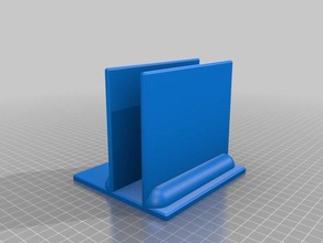my customized parametric laptop holderstand office 3d print model - Mito3D