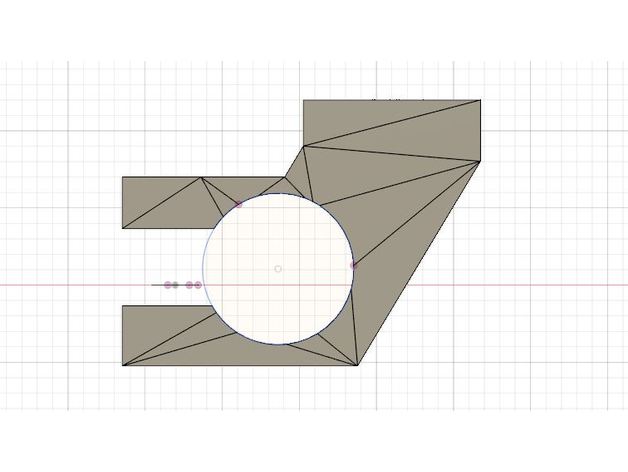 pen plotter titular de la diana 3d impresora partes sostenedor pluma 3D print model - Mito3D