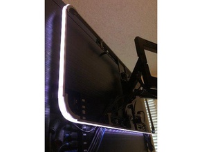 tv tira de la luz los apoyos hogares fondo sesgo soporte el led televisión 3d print model - Mito3D