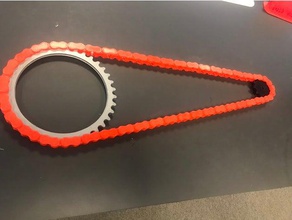 420 roller chain modular lock sprockets diy bicycle bike crank hobby mechanical robot transmission 3d print model - Mito3D
