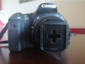 bokeh stencil holder parametric lens cap version camera 50mm canon cover photography universal 3d print model - Mito3D