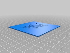 shark stencil art tools customized 3d print model - Mito3D