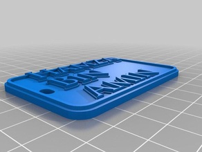 fffffff keychains customized 3d print model - Mito3D