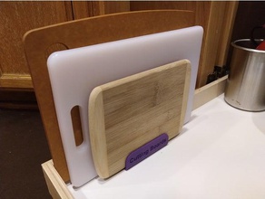 cutting board storage rack kitchen dining cuttingboard ebcnc organizer stand 3d print model - Mito3D