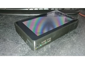raspberry pi tablet durumda elektronik esas alındığı 3d print model - Mito3D