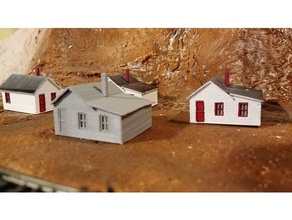 small house hobby model trains scale 3d print model - Mito3D