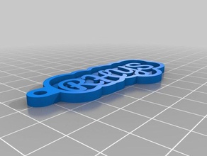 rhys keychains customized 3d print model - Mito3D