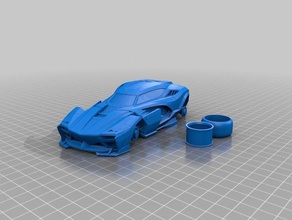 cohete de la liga tipo ruptura 3d impresión coche los videojuegos 3d print model - Mito3D
