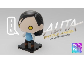 alita bataille ange poupée corps les jouets jeux action figure animation anime character collectible collection figurine gally gunnm manga miniature plakit purakito toymaker 3d print model - Mito3D