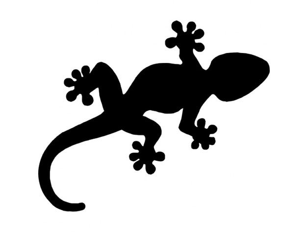 gecko stencil art strumenti personalizzato 3D print model - Mito3D