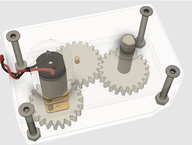 la afición de caja engranajes ii modelos los del motor 3D print model - Mito3D