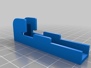 elfa-compatible crochet profil bureau de closetmaid rubbermaid rayonnage 3d print model - Mito3D