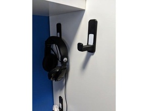 command strip compatible replacement hook parts 3m strips headphone hanger 3d print model - Mito3D