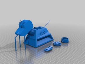 k9-dr who-remix de la banque les pièces monnaie badges chien 0 le robot jouet 3d print model - Mito3D