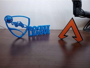 apex logotipo video juegos 3d print model - Mito3D