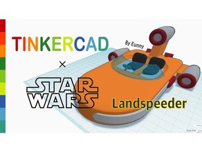 simple landspeeder tinkercad models eunny madewithtinkercad star wars starwars