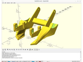 parametric hero me dual 5015 duct 3d printer parts 3d print model - Mito3D