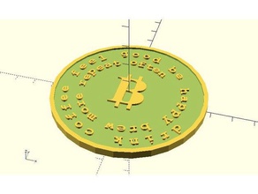 bitcoin seed coin coins badges key keycoin passphrase seedcoin 3d print model - Mito3D
