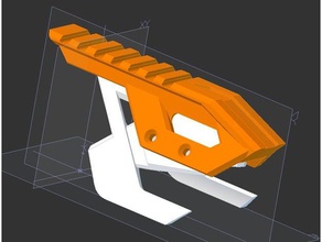 caliburn riel vertical de 2 juguete juego accesorios nerf picatinny 3d print model - Mito3D