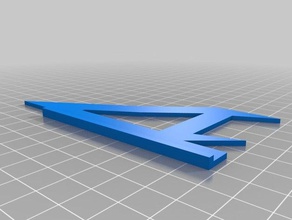 staminali razzo disegno dell'ala 1 freccia di apprendimento 3d print model - Mito3D