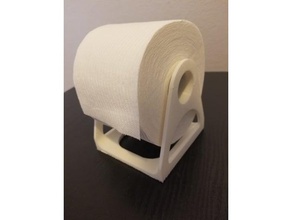 vertical de papel higiénico pie cuarto baño escritorio titular soporte sobremesa nsfw 3d print model - Mito3D