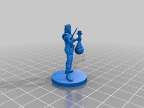 swashbuckler bard toy game accessories 3d print model - Mito3D