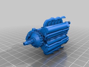 12 escala merlin 3 d impressão 3d print model - Mito3D