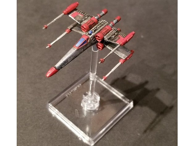 xwtmg t-65 x-wing faltbare Flügel - Spielzeug Spiele boardgames Brett-Spiel fantasy flight ffg der Miniatur starwars star wars xwing Spiel miniaturen tmg 3D print model - Mito3D