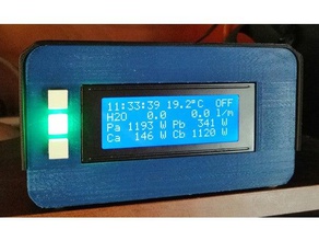 dava arduino 20x4 lcd ekran Kare kapağı açtı elektronik durumda uno 3d print model - Mito3D