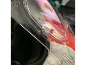 clip de correção moto viseira capacetes arai semelhantes acessórios 3d print model - Mito3D