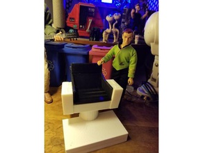 star trek tos captains chair 19 scale mego action figures toy game accessories 3d print model - Mito3D