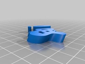 meine angepasste iamburnys v2text sabi keyring keyfob Schlüsselanhänger 3d print model - Mito3D