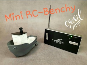 mini rc benchy araç 3dbenchy rc-bot 3d print model - Mito3D