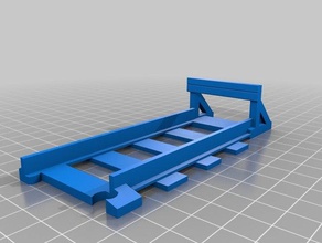 parking track 100mm 200mm os-railway 3d printer parts train tracks 3d print model - Mito3D