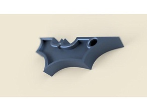 batman portachiavi 3d la stampa anet logo 3d print model - Mito3D