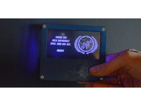 invitation card led lights toys games kids lasercut laser cutter cutting star trek 3d print model - Mito3D