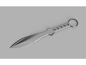 slick ausgewogenen Wurfmesser einfach drucken sport im freien 3d print model - Mito3D