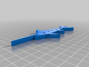 articulada espadarte chaveiro animais 3d print model - Mito3D