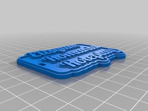 meine angepasste multiline-tag Schlüsselanhänger Zeichen logos 3d print model - Mito3D