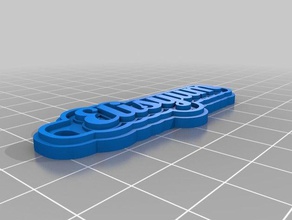 meine angepasste multiline-tag Schlüsselanhänger Zeichen logos 3d print model - Mito3D