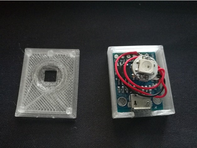 caso neopixel attiny eletrônica attiny85 3D print model - Mito3D