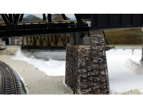 n-ölçekli kato köprü ayağı binalar yapılar 3d print model - Mito3D