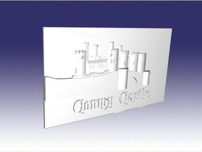 boîte-cadeau en relief emblème du château de conwy les conteneurs 3d print model - Mito3D