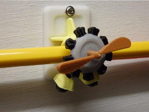 avión lápiz titular de porte avion los gadgets esencial gee bee indispensable inutility nada 3d print model - Mito3D