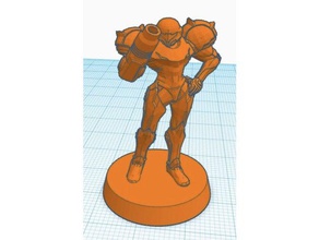 samus aran 28mm scale wbase 3d printing metroid prime miniature super 3d print model - Mito3D