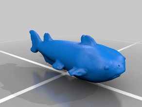 hayır bıyık seçeneği mevcut yayın balığı hayvanlar model oyuncak 3d print model - Mito3D