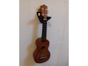 support mural ukulele wall guitar music guitare 3d print model - Mito3D